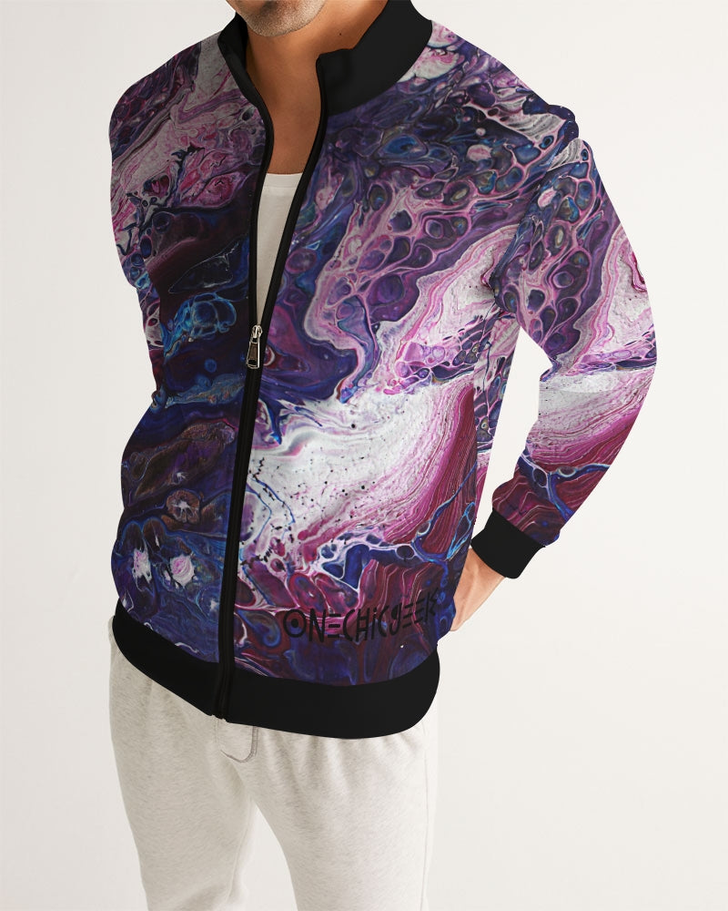 Lavender Retrograde Men's Track Jacket