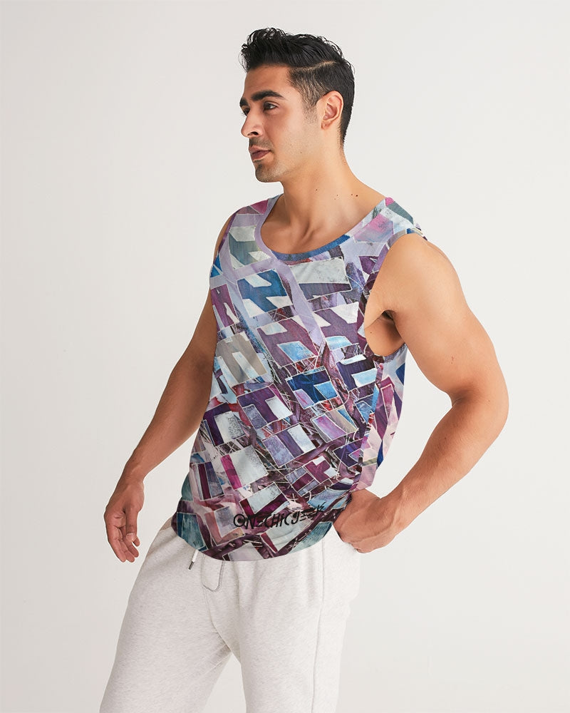 Grid Locked Men's Sports Tank