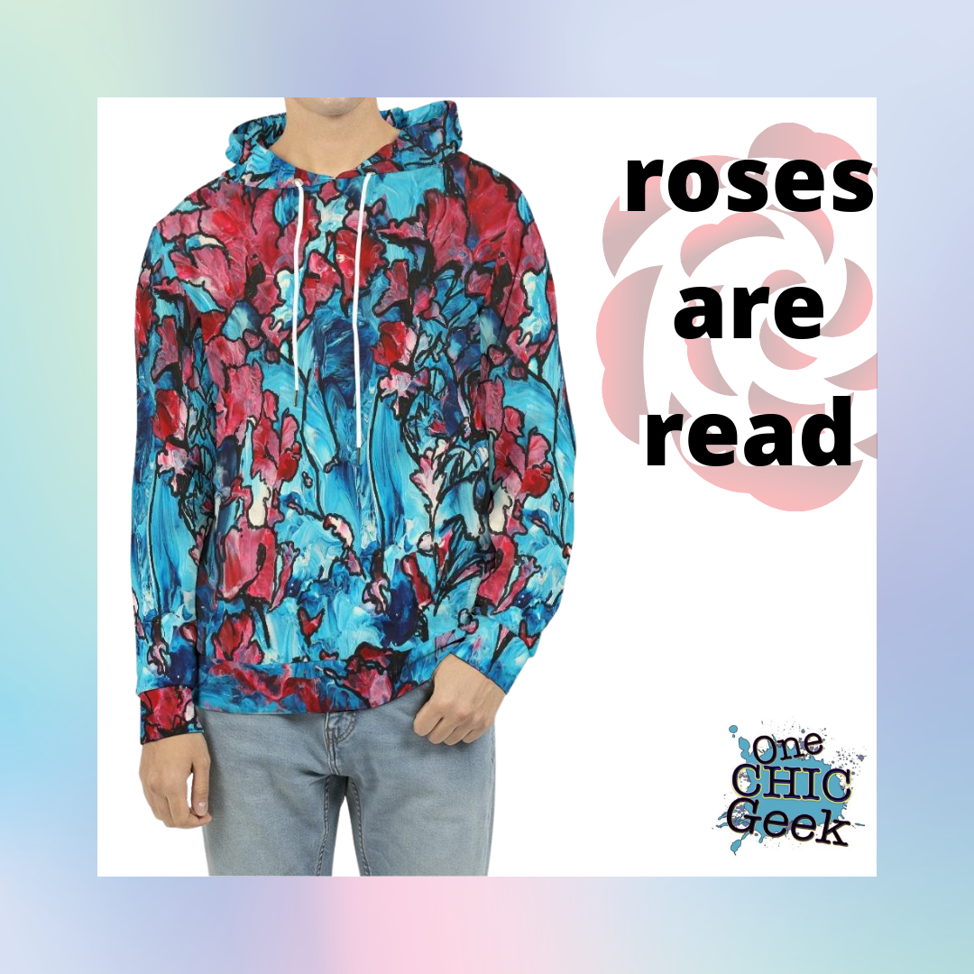 Roses Are Read Men's Hoodie