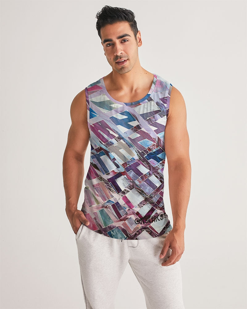 Grid Locked Men's Sports Tank