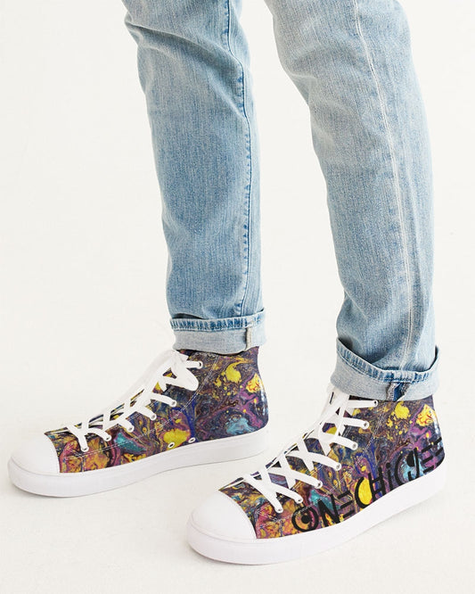 Coloursplosion Men's Hightop Canvas Shoe