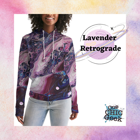 Lavender Retrograde Women's Hoodie