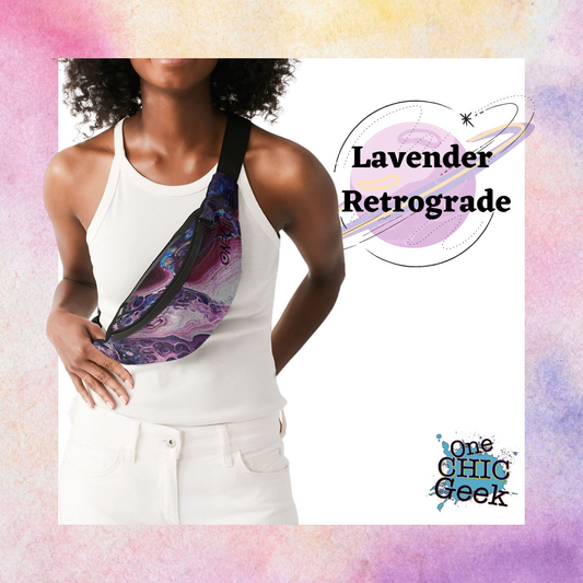 Lavender Retrograde Crossbody Sling Bag